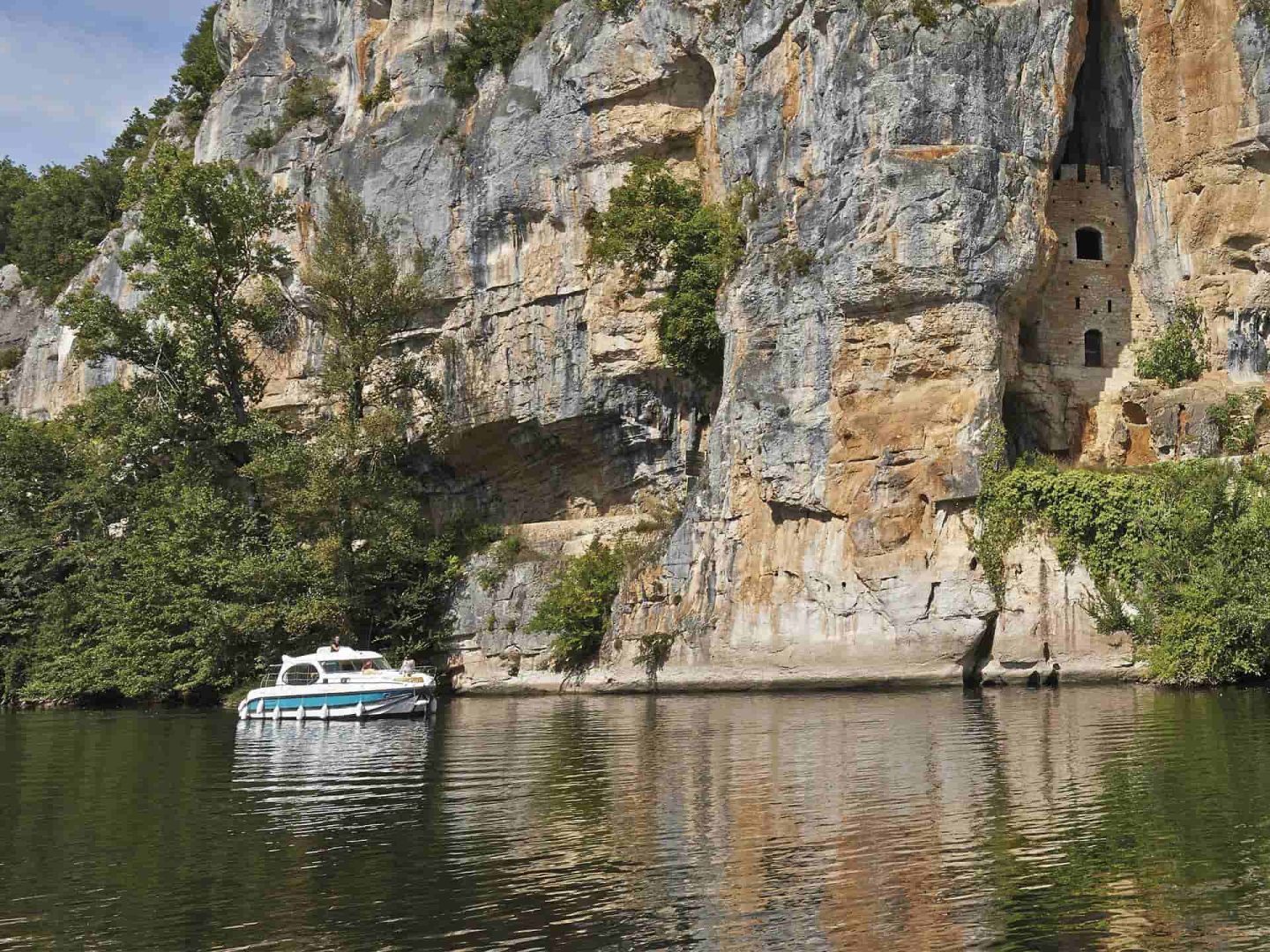 Houseboat nella Valle del Lot