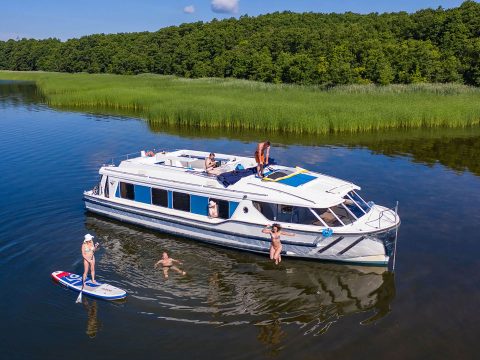 Houseboat in Germania, laghi del Meclenburgo