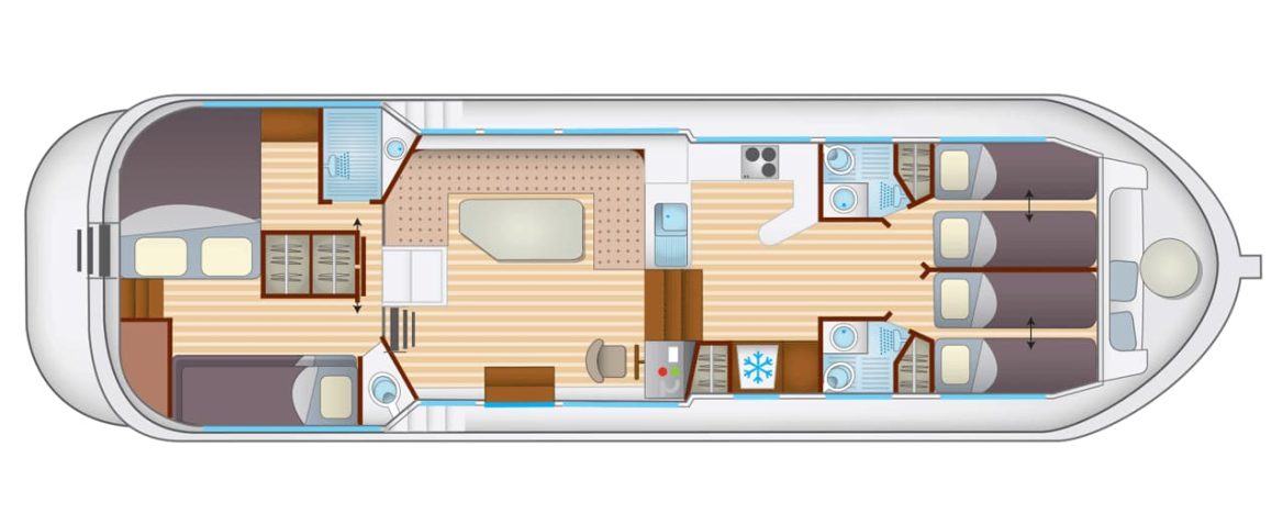 Penichette 1400 FB plan