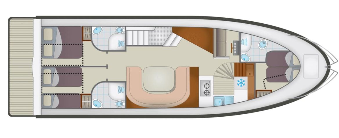 Houseboat Europa 700 plan