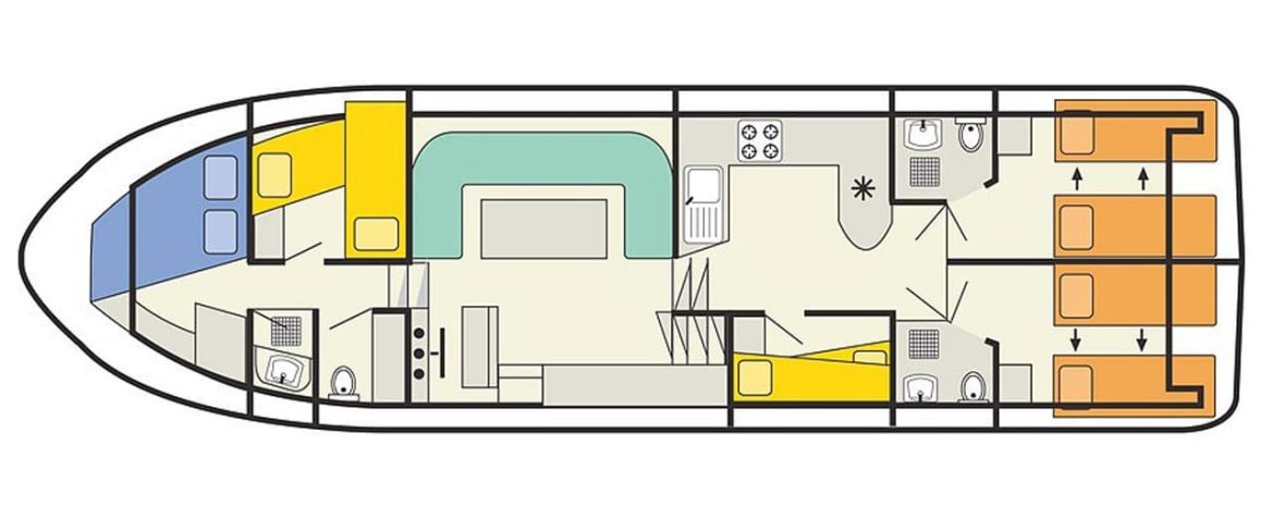 Houseboat Grand Classique plan