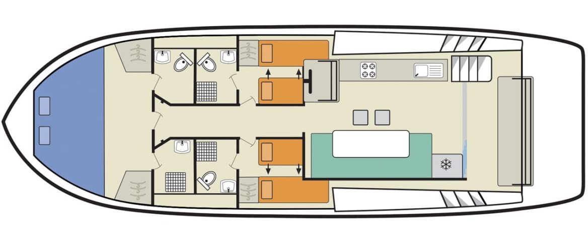 Houseboat Horizon 3 plan