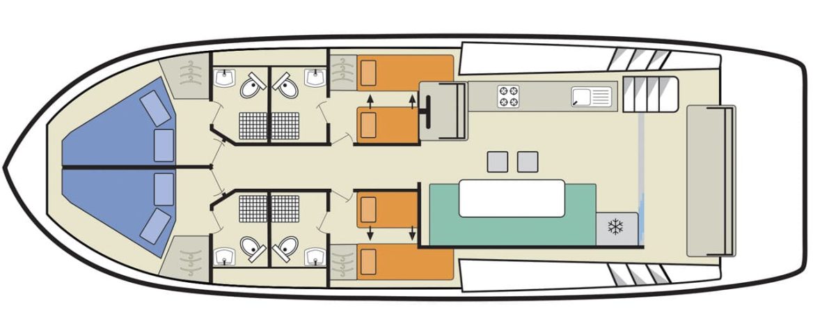 Houseboat Horizon 4 plan