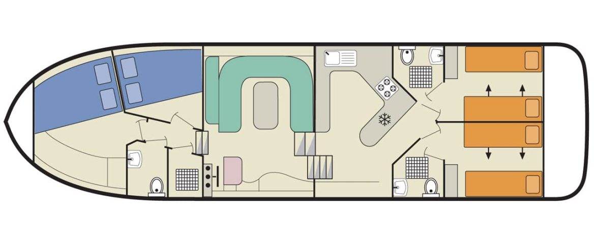 Houseboat Magnifique plan