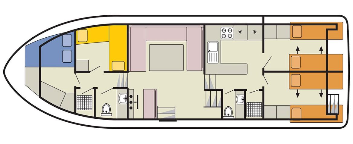 Houseboat Classique plan