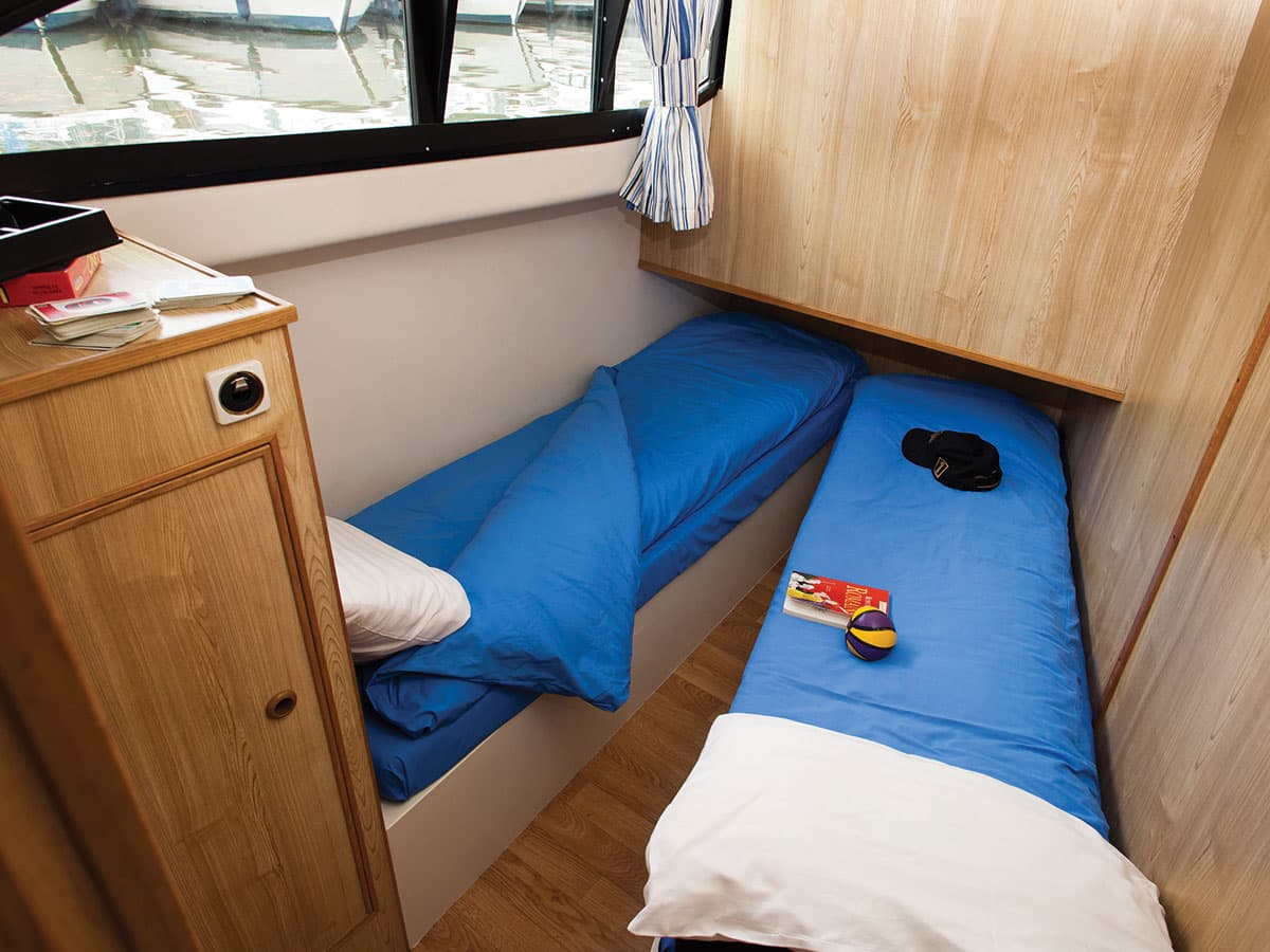 Houseboat Elegance cabina letti singoli