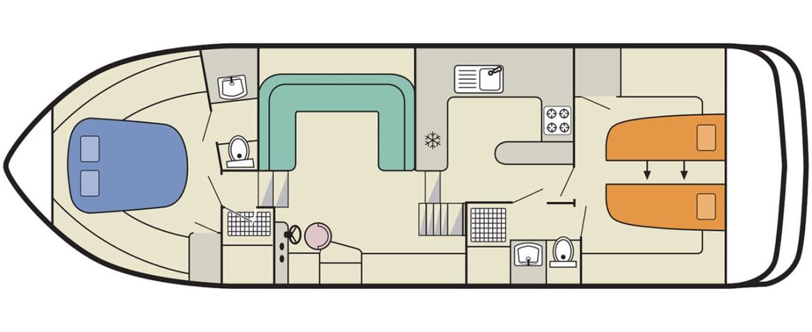 Houseboat Royal Mystique plan
