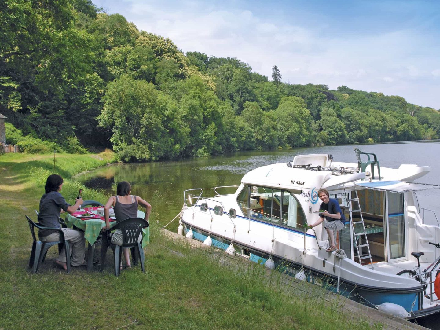 Houseboat in Anjou con pic-nic