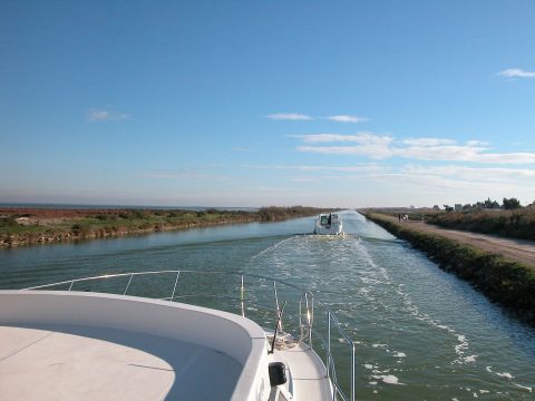 Houseboat in Camargue sul Canale dal Rodano a Sete