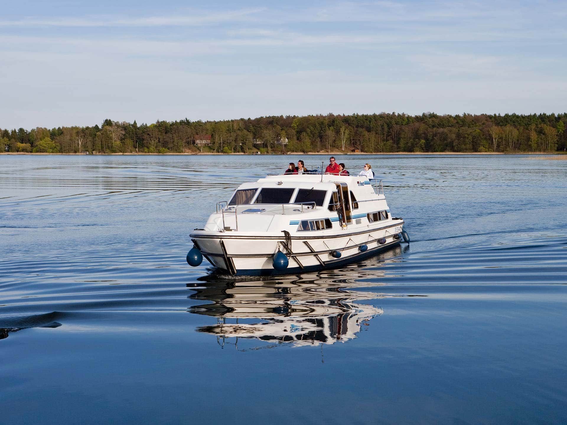 Houseboat in Germania, laghi del Meclenburgo