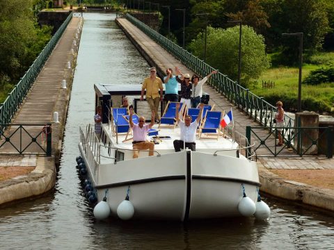 Penichette in Francia, a Digoin, Borgogna