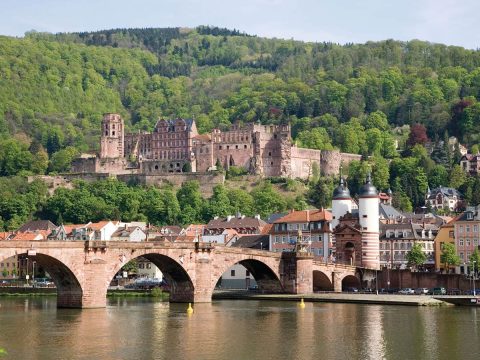 Città di Heidelberg sul Reno