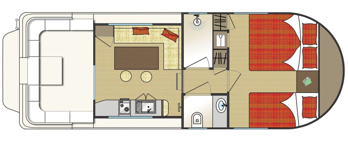 Houseboat New Con Fly Suite plan