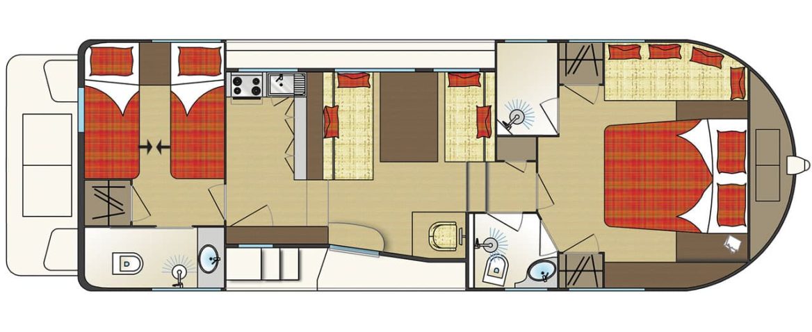 Houseboat Tip Top L plan